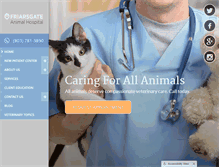 Tablet Screenshot of friarsgateanimalhospital.com